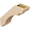 Ekena Millwork 5-inch W x 18-inch D x 18-inch H Olympic Rough Cedar Woodgrain TimberThane Knee Brace, Primed BRCUR05X18X18OLYRCPR - alternate 2